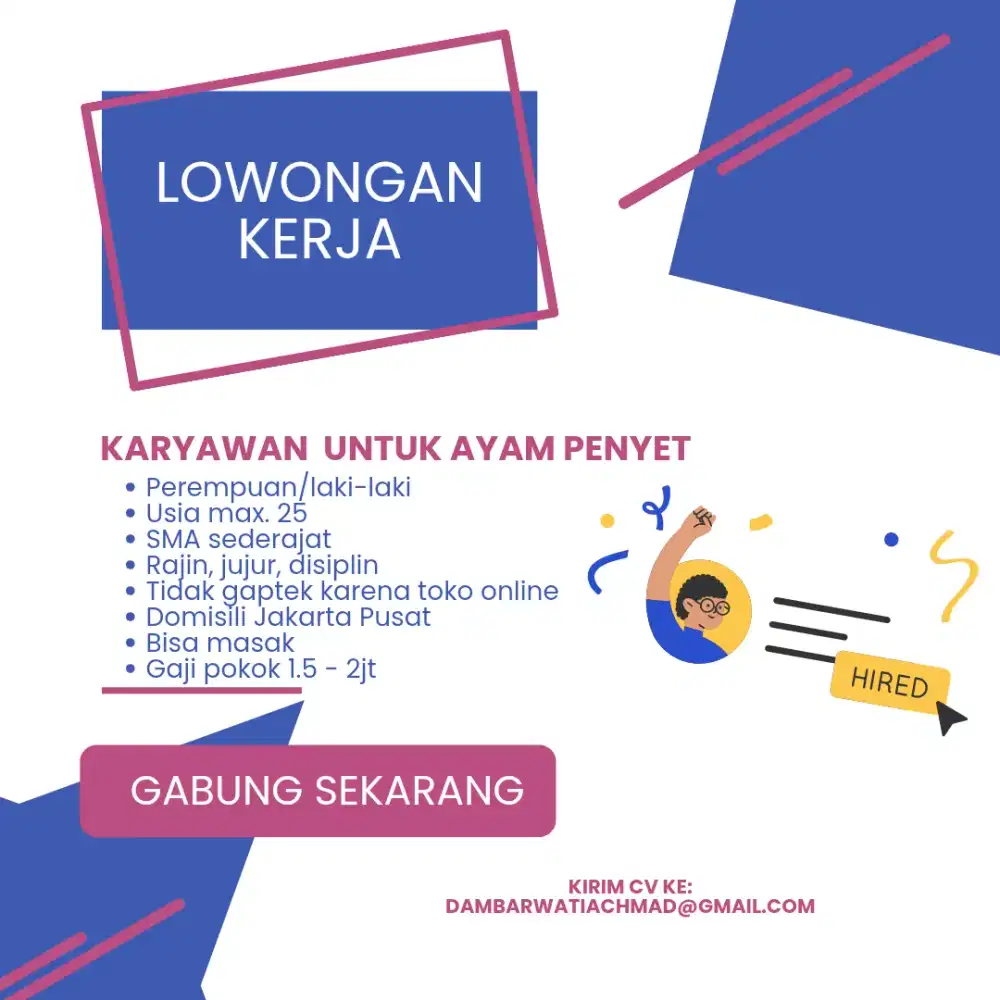 Karyawan Warung Makan
