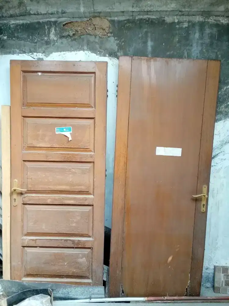 Pintu panel solid kayu oven