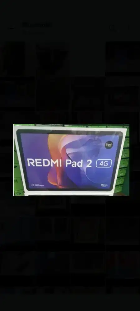 Tablet Xiaomi redmi pad 2 4G ram 6gb SIM card sinyal 4G LTE