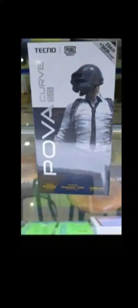 Tecno pova 5G curve 8/256 layar lengkung