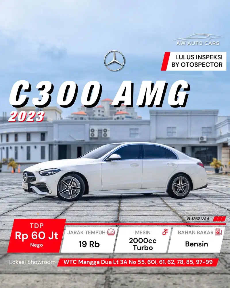 Mercedes Benz C300 AMG 2023 mdl avantgarde 2024