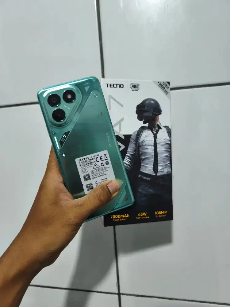 Tecno pova 7 4g 8/128 fullset no minus garansi panjang on 2027