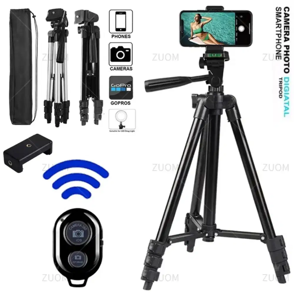TRIPOD HP DAN KAMERA UNIVERSAL + FREE HOLDER U WEIFENG Tripod