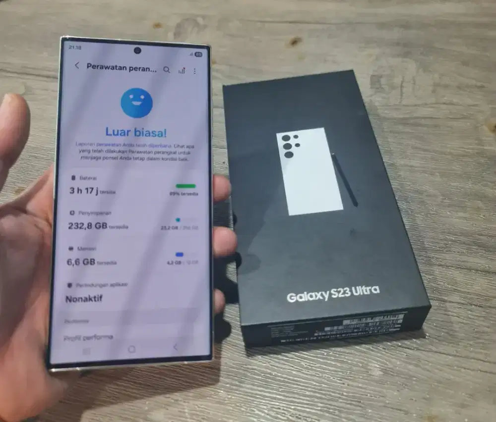 SAMSUNG S23 ULTRA 5G RAM 12/256 GB SEIN NORMAL FULLSHET ORIGINAL