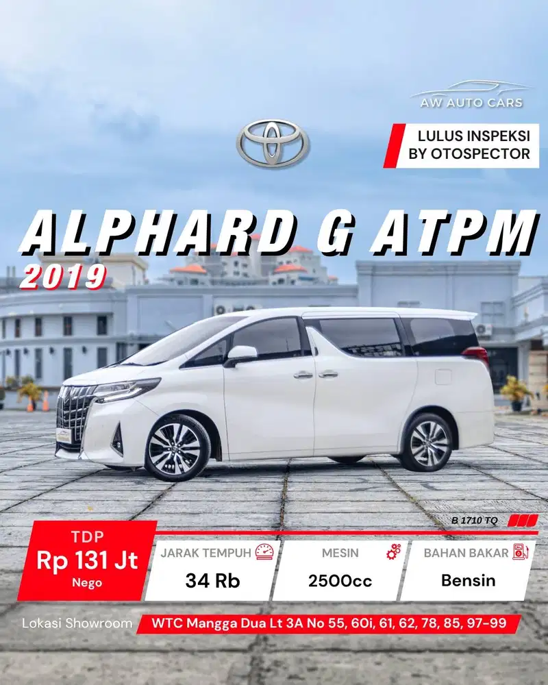 Toyota Alphard G ATPM 2019 Low KM 2020 SC S Aless PS Premium 2021