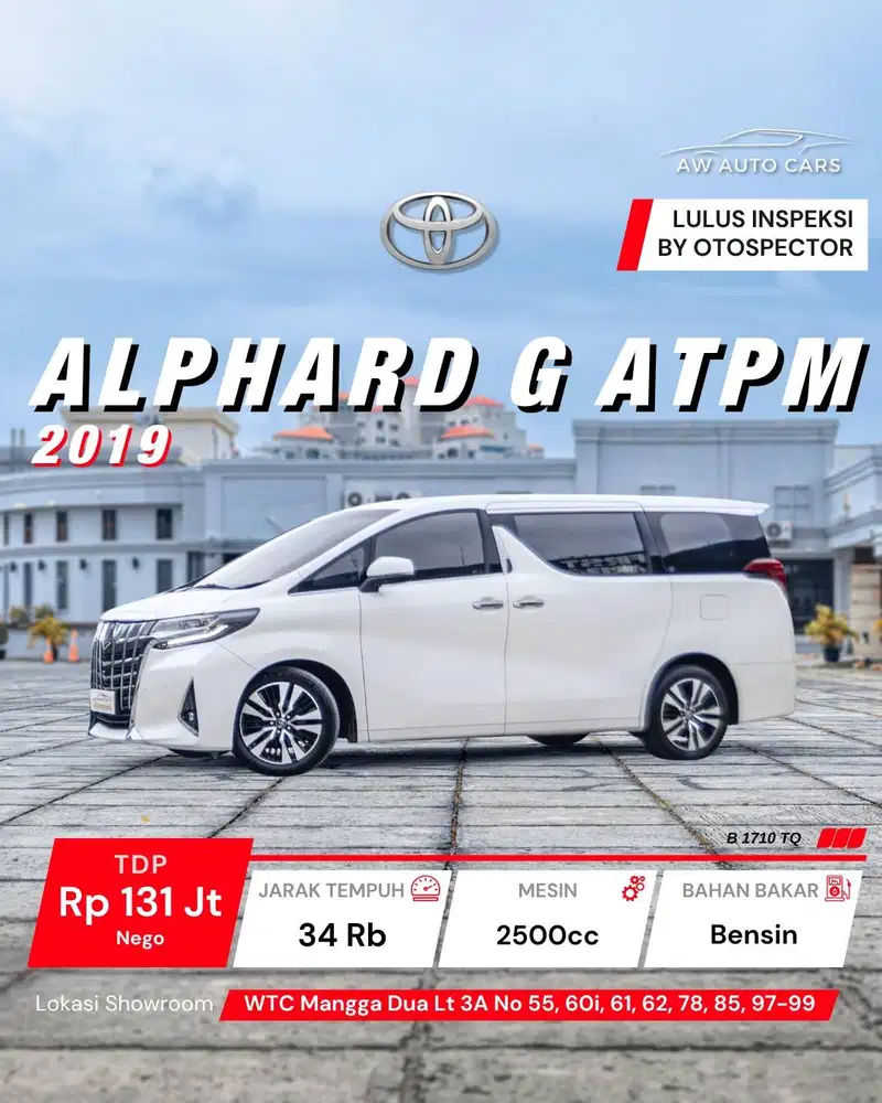 Toyota Alphard G ATPM 2019 Low KM 2020 SC S Aless PS Premium