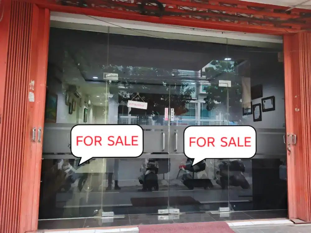 Dijual kaca + pintu tempered glass