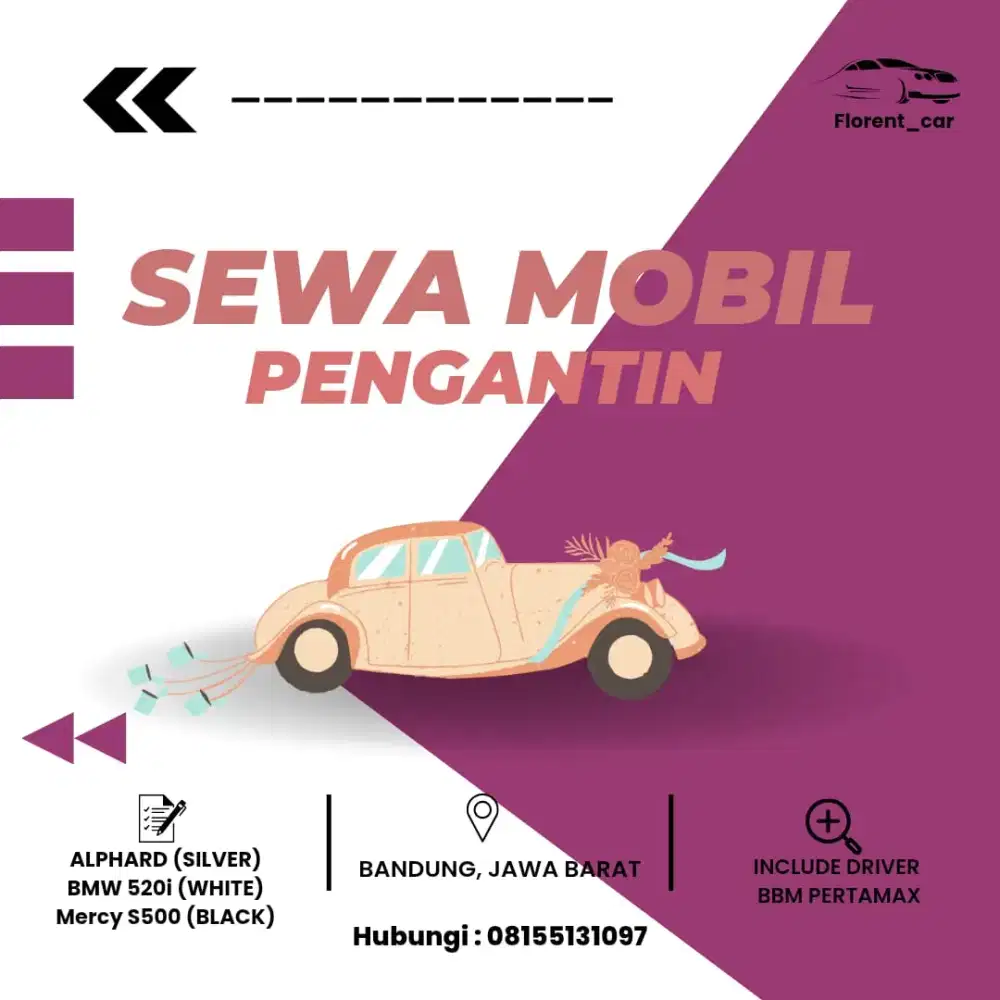 Sewa mobil Pengantin