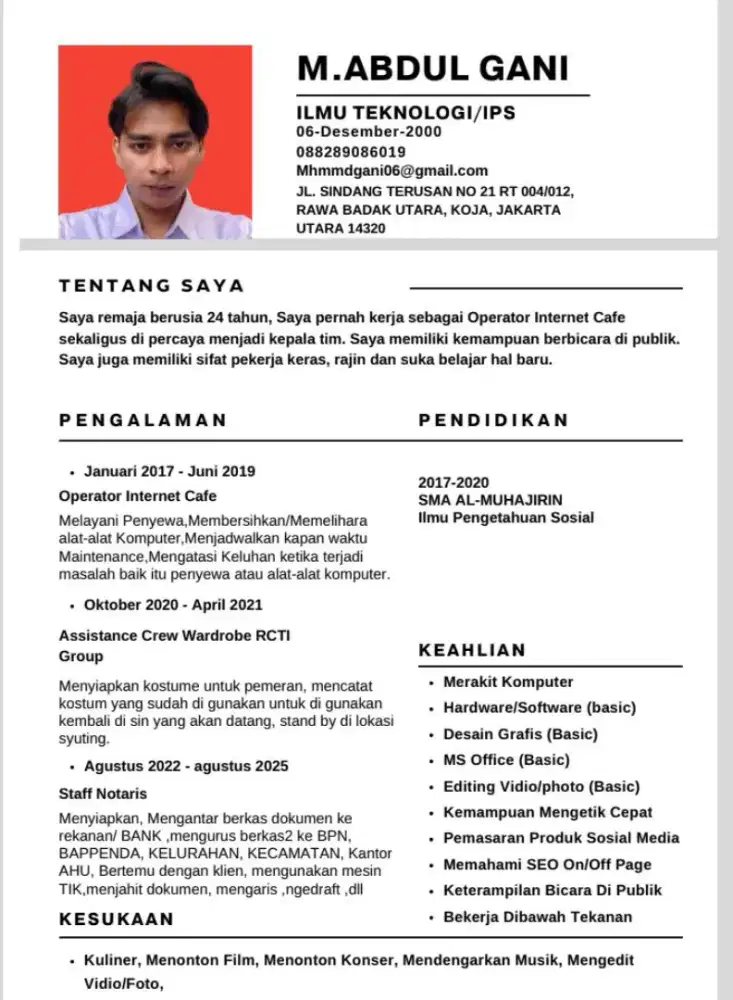 MENCARI KERJA APAPUN SELAIN PIALANG