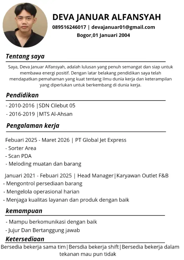 Cari pekerjaan apa aja