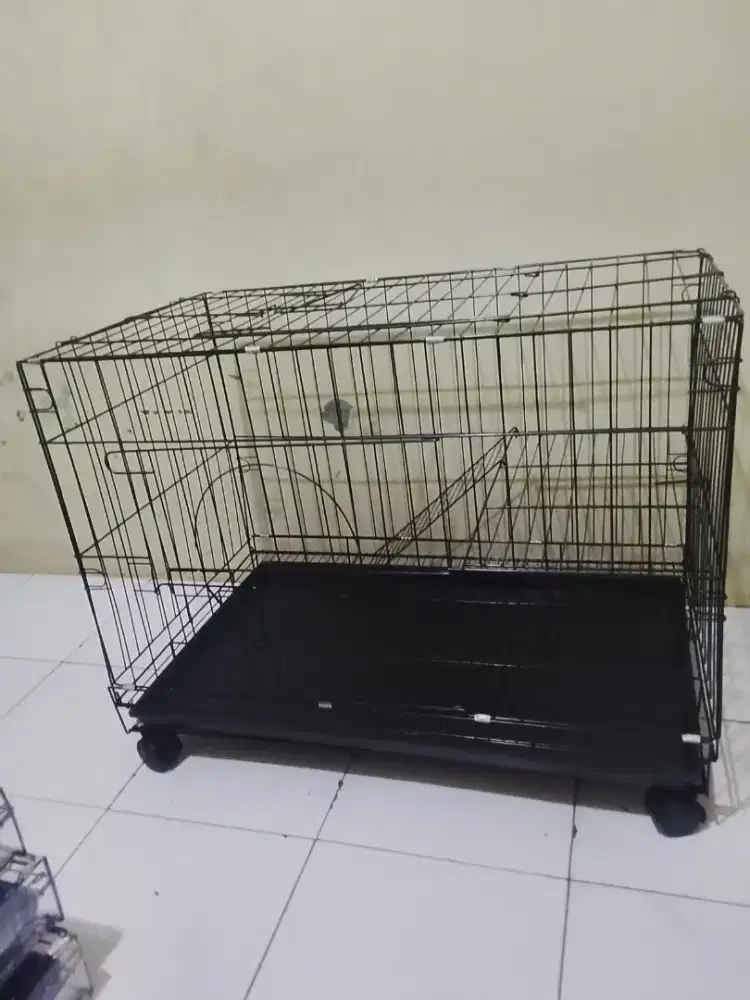 Kandang baru 75×45×55 roda+tangga