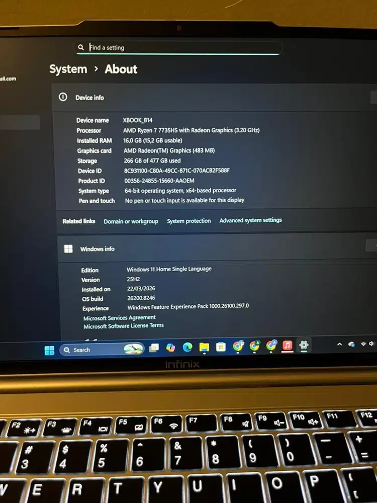 DIJUAL LAPTOP INFINIX XBOOK B14