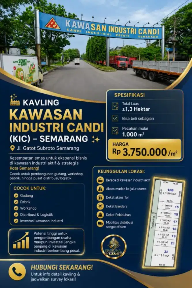 kavling industri candi Semarang GATSU SEMARANG