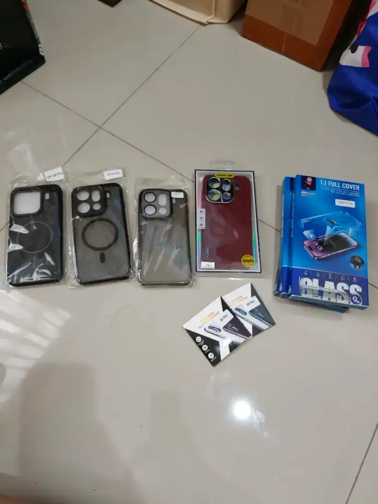 Borongan casing tempered glass oppo find x9 pro