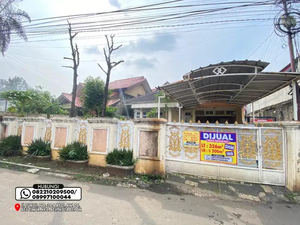 JUAL MURAH AJA!!! TANAH FREE RUMAH DI BEJI TIMUR KOTA DEPOK