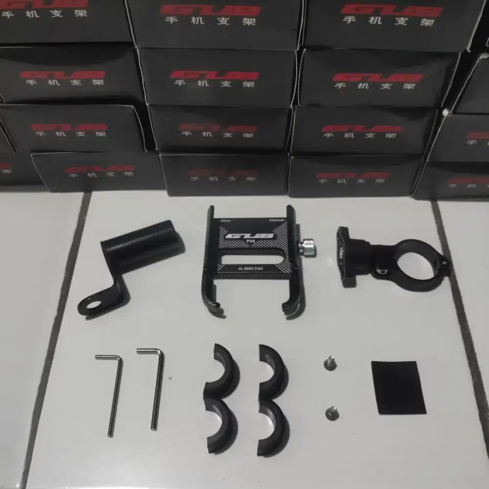 Holder stang GUB P30 + bracket (Kondisi baru)