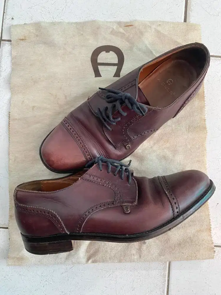 SEPATU KULIT MERK AIGNER ORIGINAL