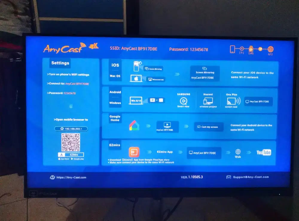 Monitor 24 inch & Anycast