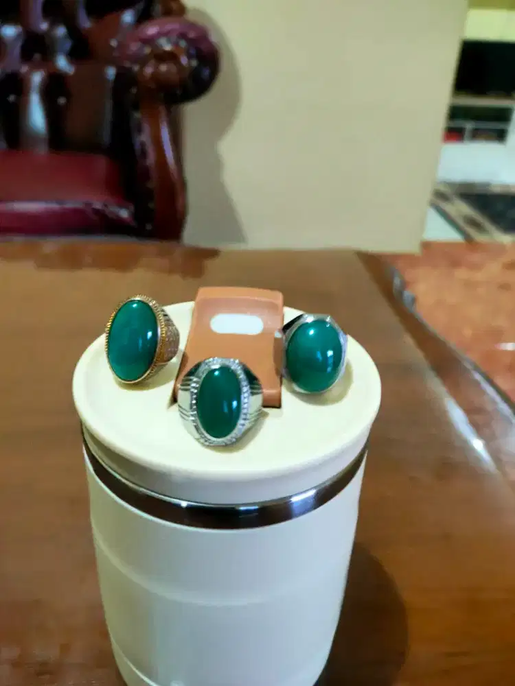 Di jual paket 3 cincin batu akik Garut