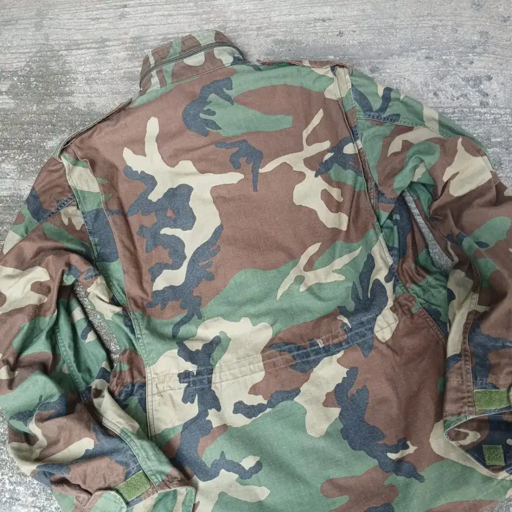 jaket M65 Camo Woodland. Size M regular.