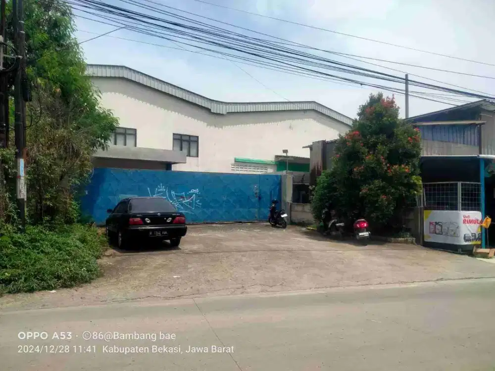 gudang di jalan inspeksi kalimalang pasir tanjung cikarang