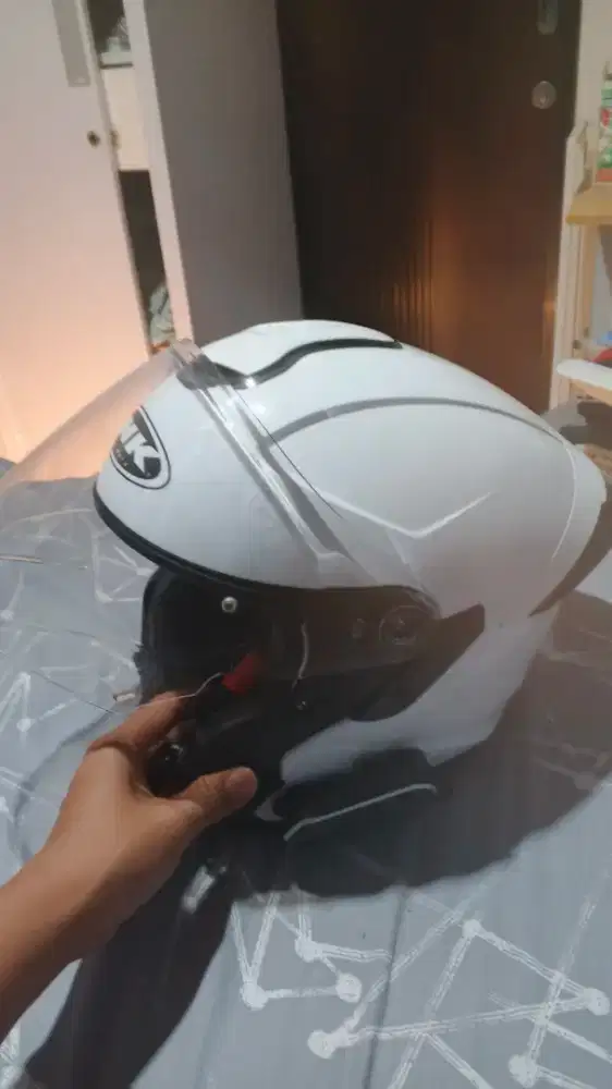 JUAL BU JUDOL HELM INK TERRA 2 + INTERCOM RETOUCH X5 BELINYA 1,8JT