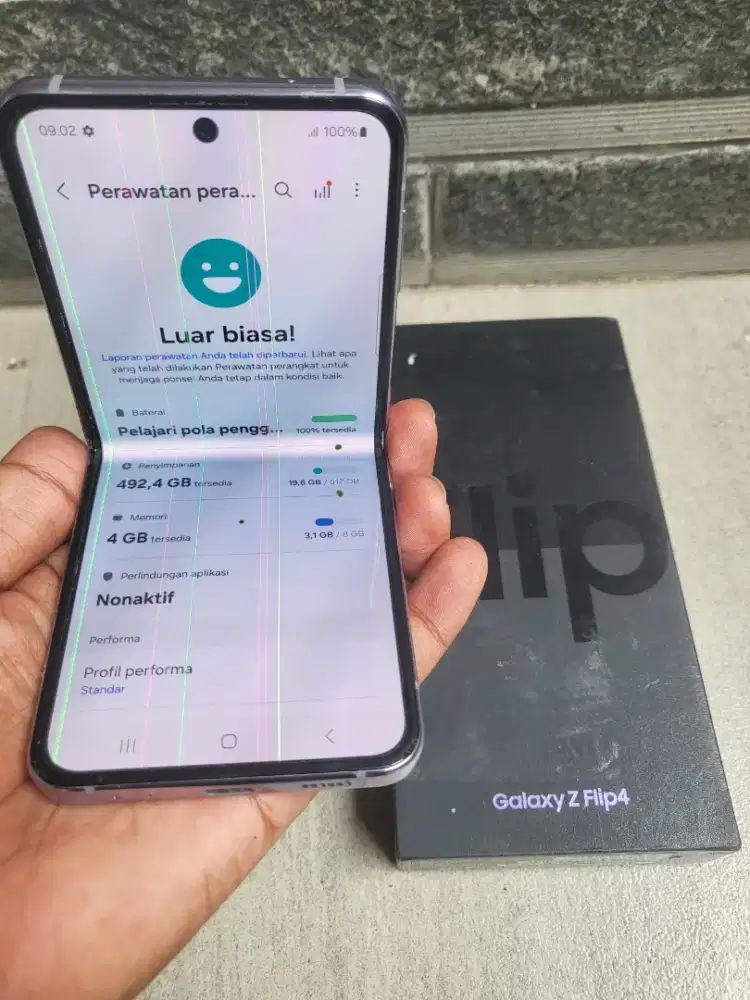 Samsung z flip 4 ram 8/512 Resmi sein fullset