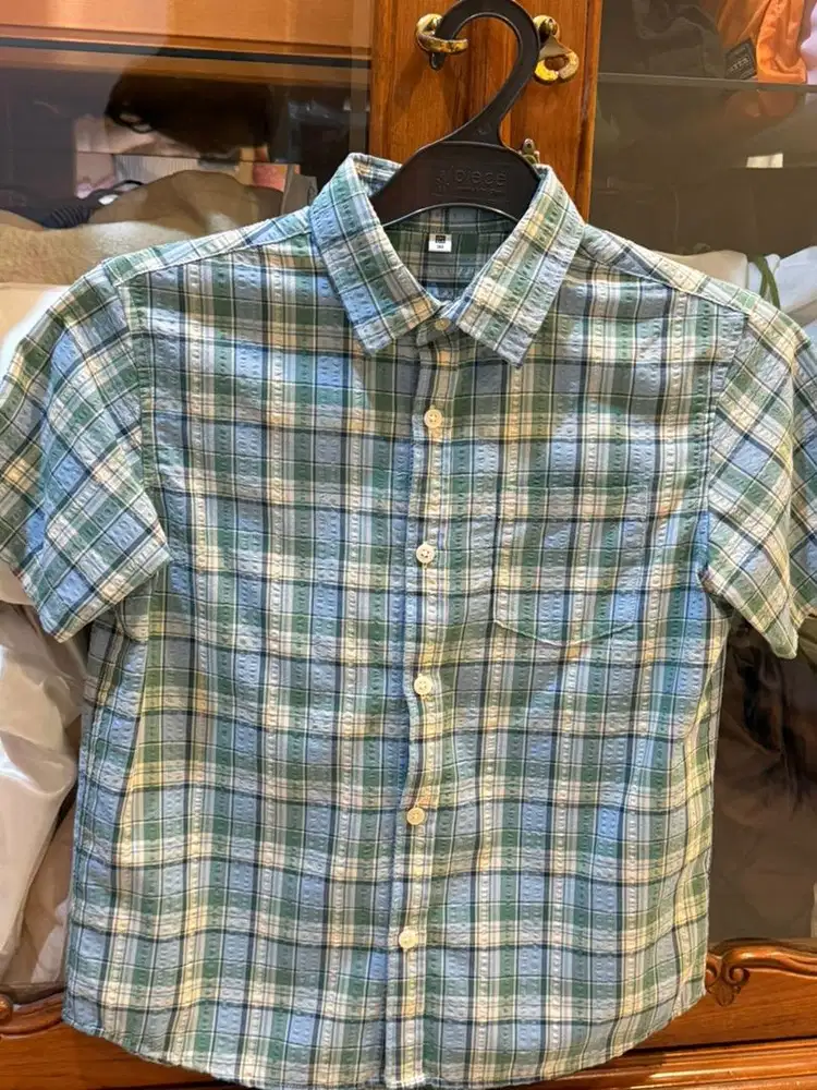 Kemeja anak uniqlo•baju uniqlo•uniqlo original•kemeja anak laki laki