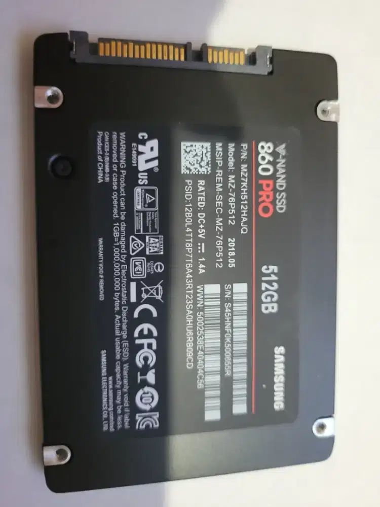 SSD Samsung 860 PRO 512GB 2.5