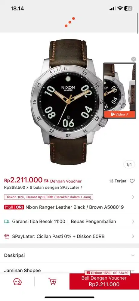 jam nixon second ori