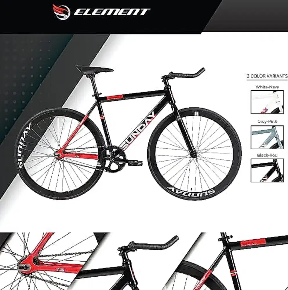 Fixie Bike Element Sunday alloy 700c
