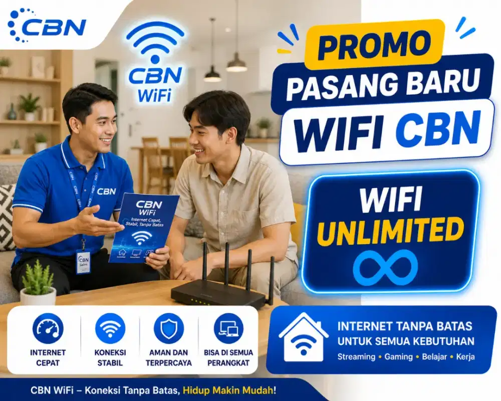 Promo pasang baru wifi Cbn