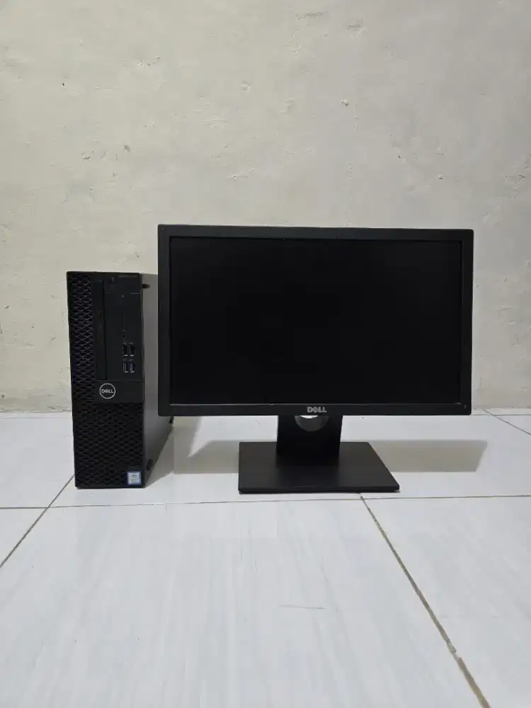 1SET LENGKAP PC DELL 3070 CORE I3 GEN 9
