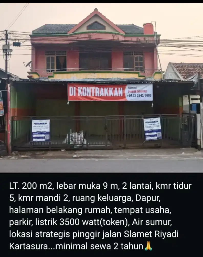 Ruko 2 lantai lokasi strategis