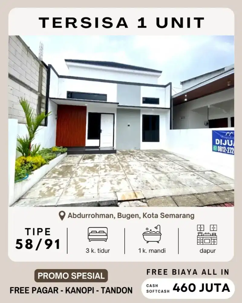 DI JUAL RUMAH BARU READY DI BUGEN PEDURUNGAN