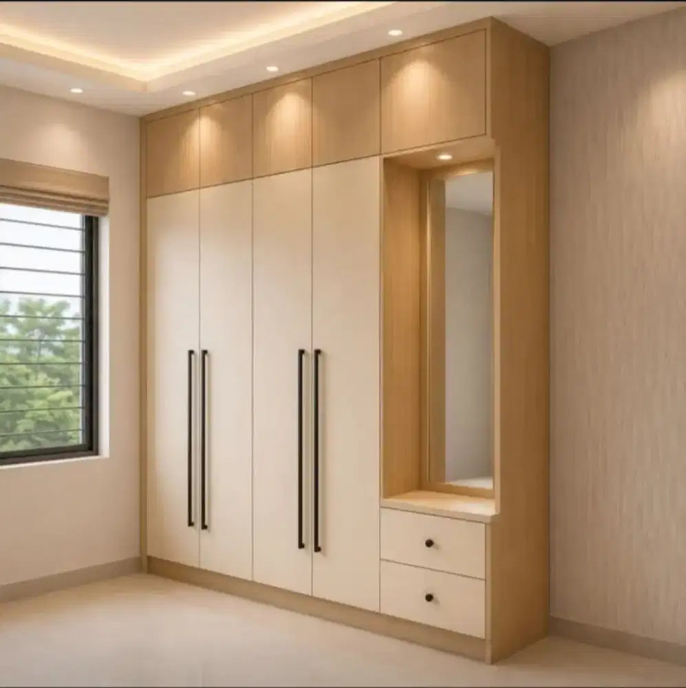 Lemari Wardrobe finishing HPL