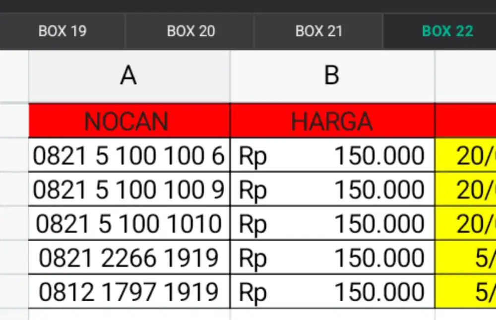 Nomor cantik TELKOMSEL premium