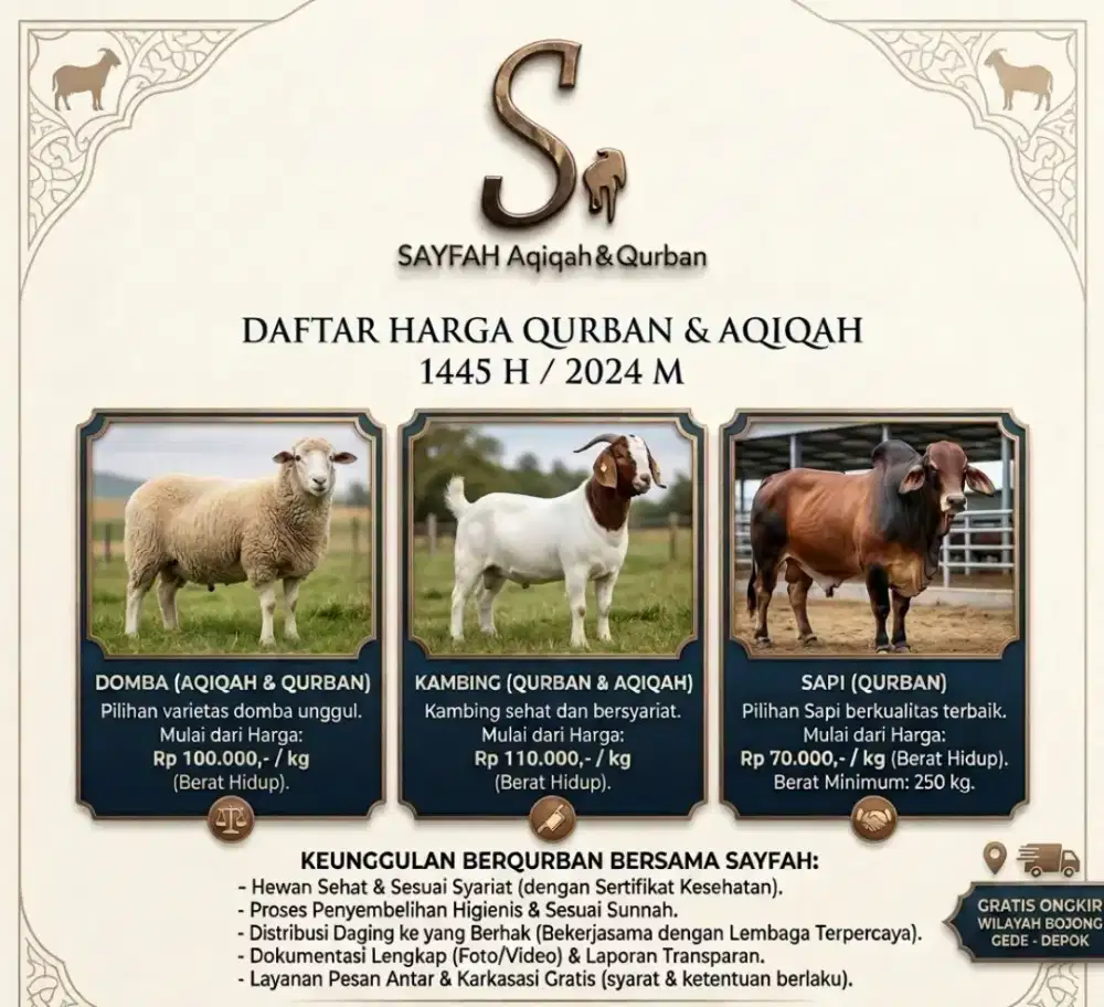 Sayfah aqiqah dan qurban