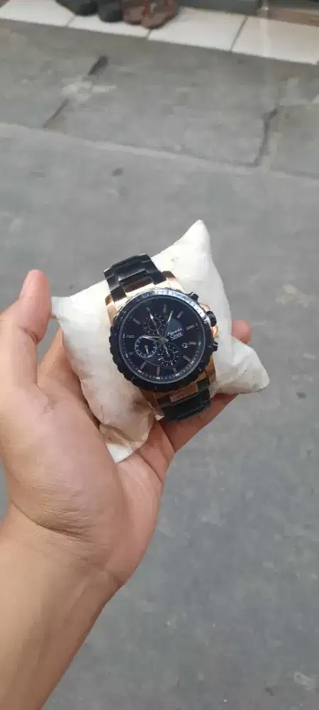 Jam Tangan Pria Alexandre Christie 6141 MC Rosegold