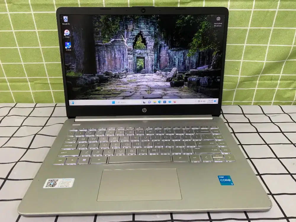 Hp 14S core i3 gen 12 Fullhd 8gb 256gb slim siap pakai
