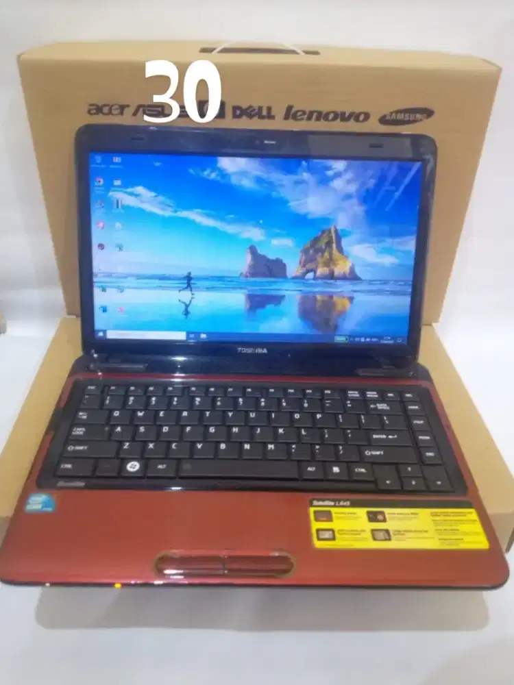 Toshiba L645 Core i5 - 2.27Ghz DDR 4GB Storage 120GB 14 1.5 jam
