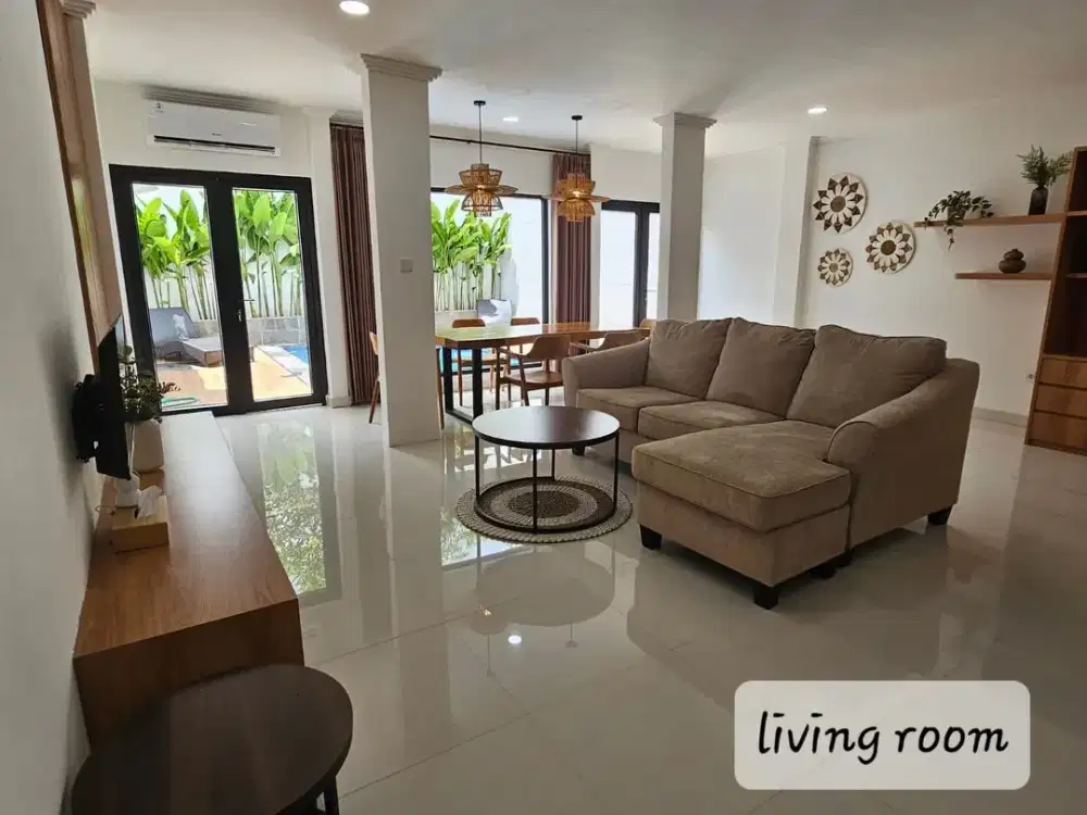 Rental - Rare Brand New 3BR Private Pool Villa for Rent in Sanur - Prime Family Home Near Beach & International Schools, Bali