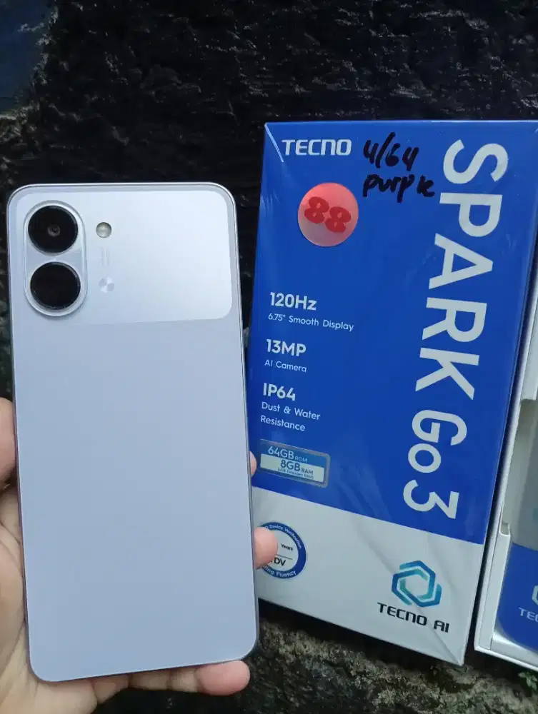 Jual Techno Spark Go 4 Ram 4+4/64Gb