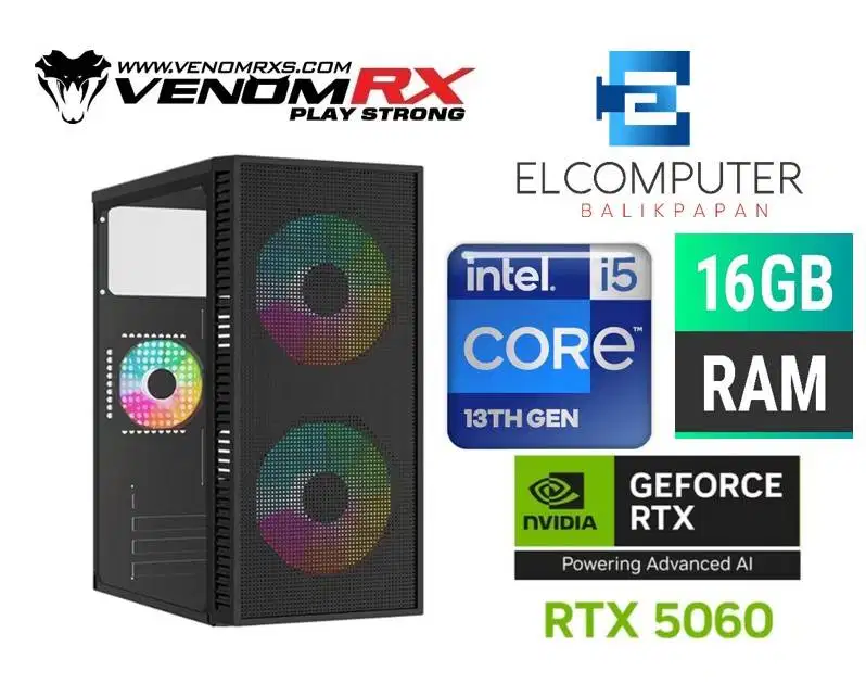 CPU GAMING KEKINIAN [CORE i5 Gen13 - RTX 5060 8GB - DDR4 16GB]