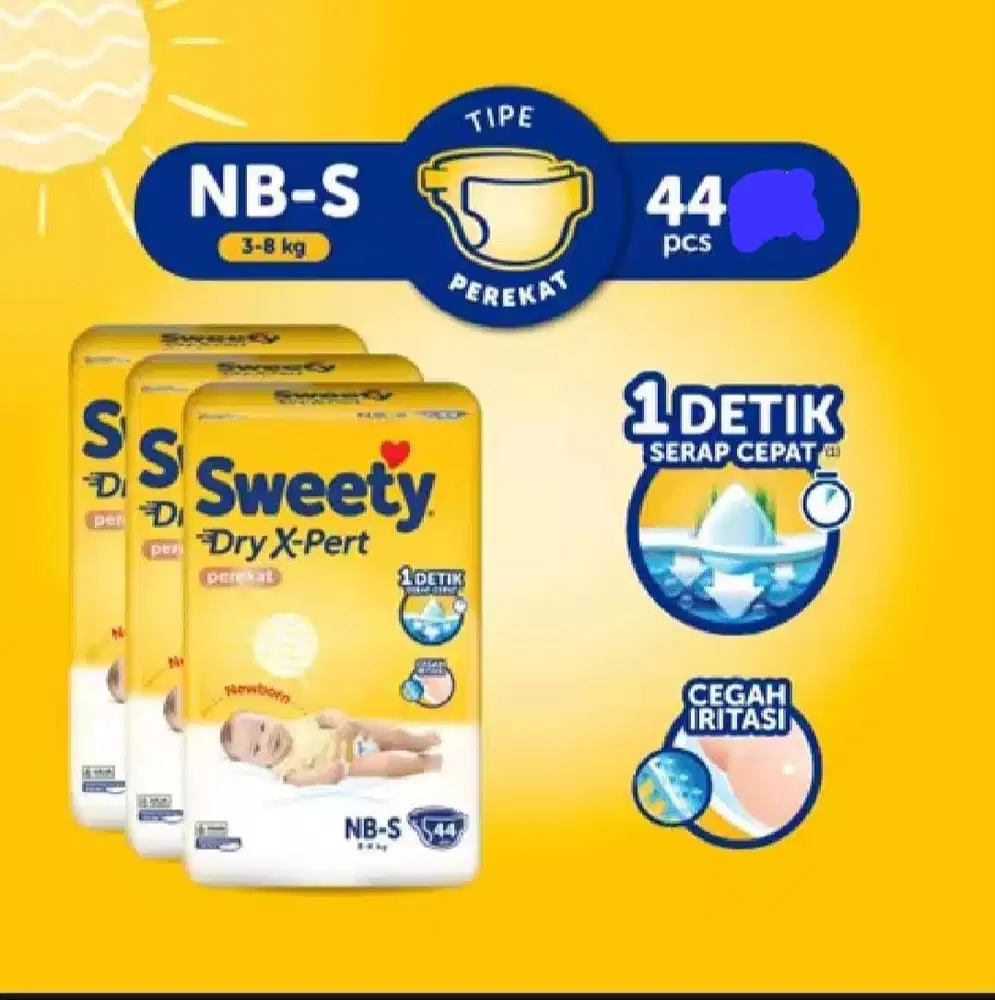 Pampers Sweety Bronze NB-S 44