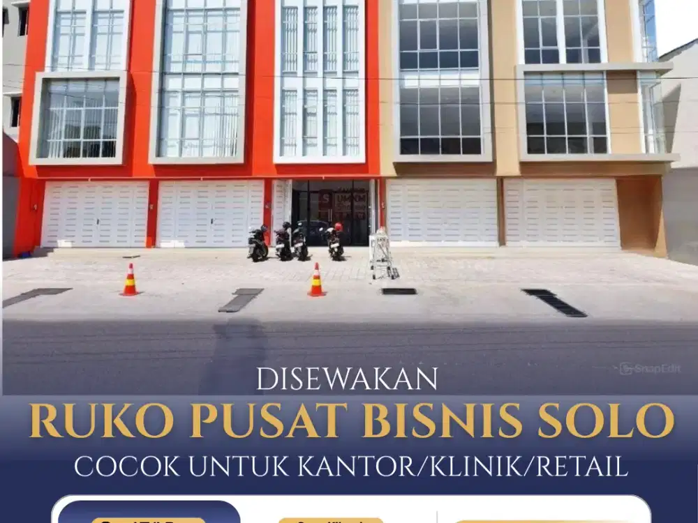 Disewakan Ruko Pusat Bisnis Banjarsari Solo