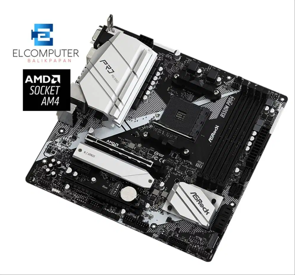 Mobo ASROCK B550M PRO 4 AMD SOCKET AM4 Chipset B550 DDR4 mainboard