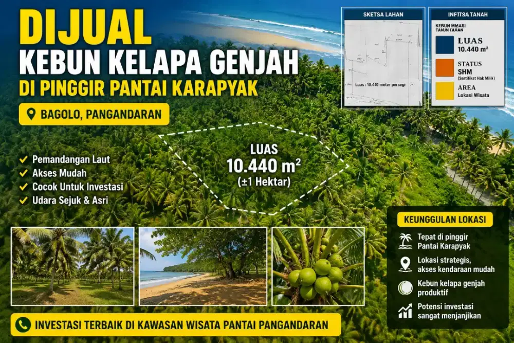 Kebun Kelapa Pinggir Pantai