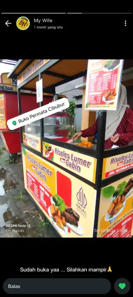 Di butuhkan wanita  Muda Sebagai untuk Penjualan Risoles