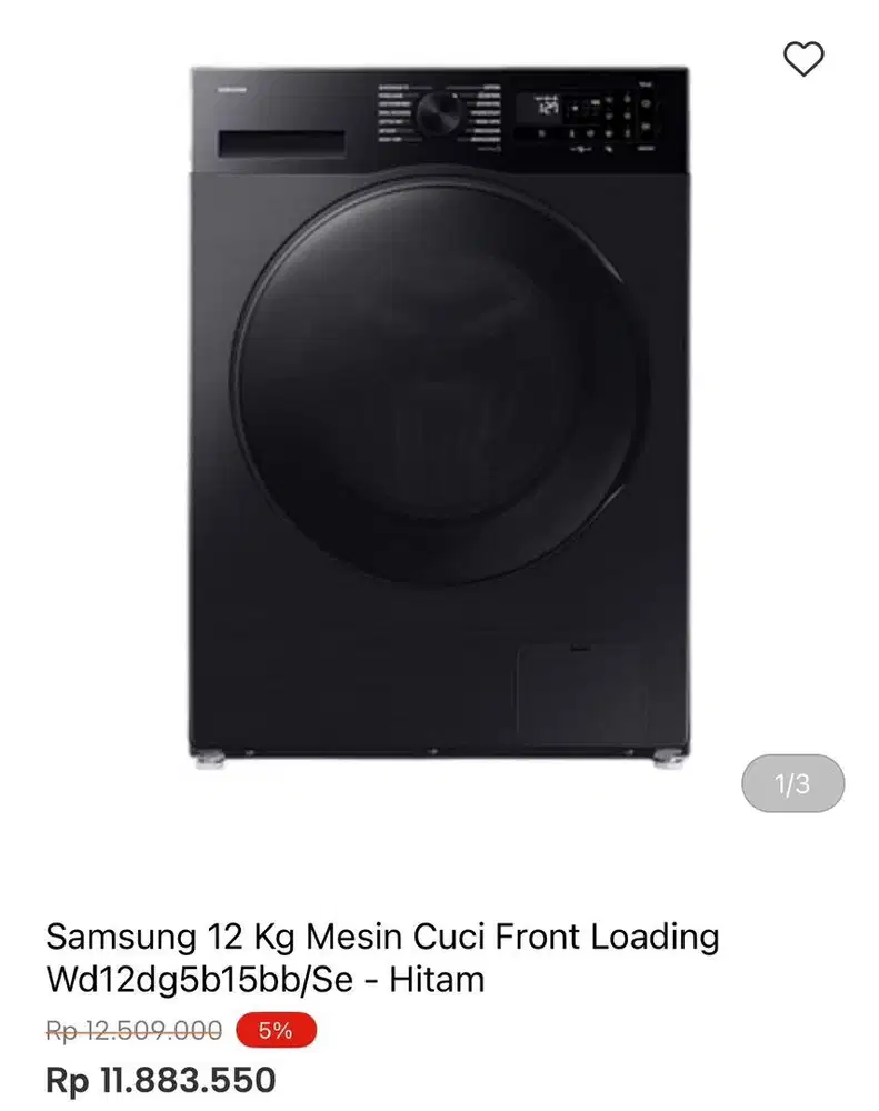 WM FRONT LOAD SAMSUNG 12kg